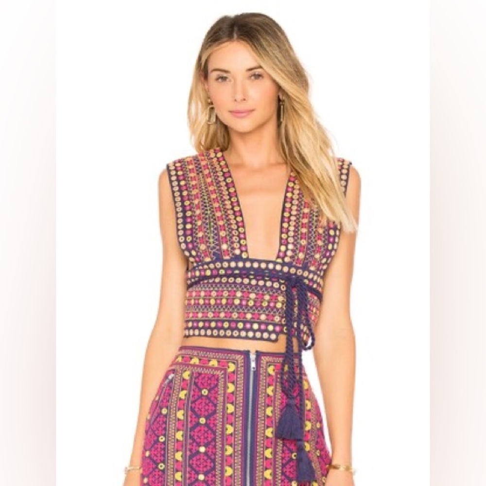MAJORELLE Breanna Top in Sunset XS